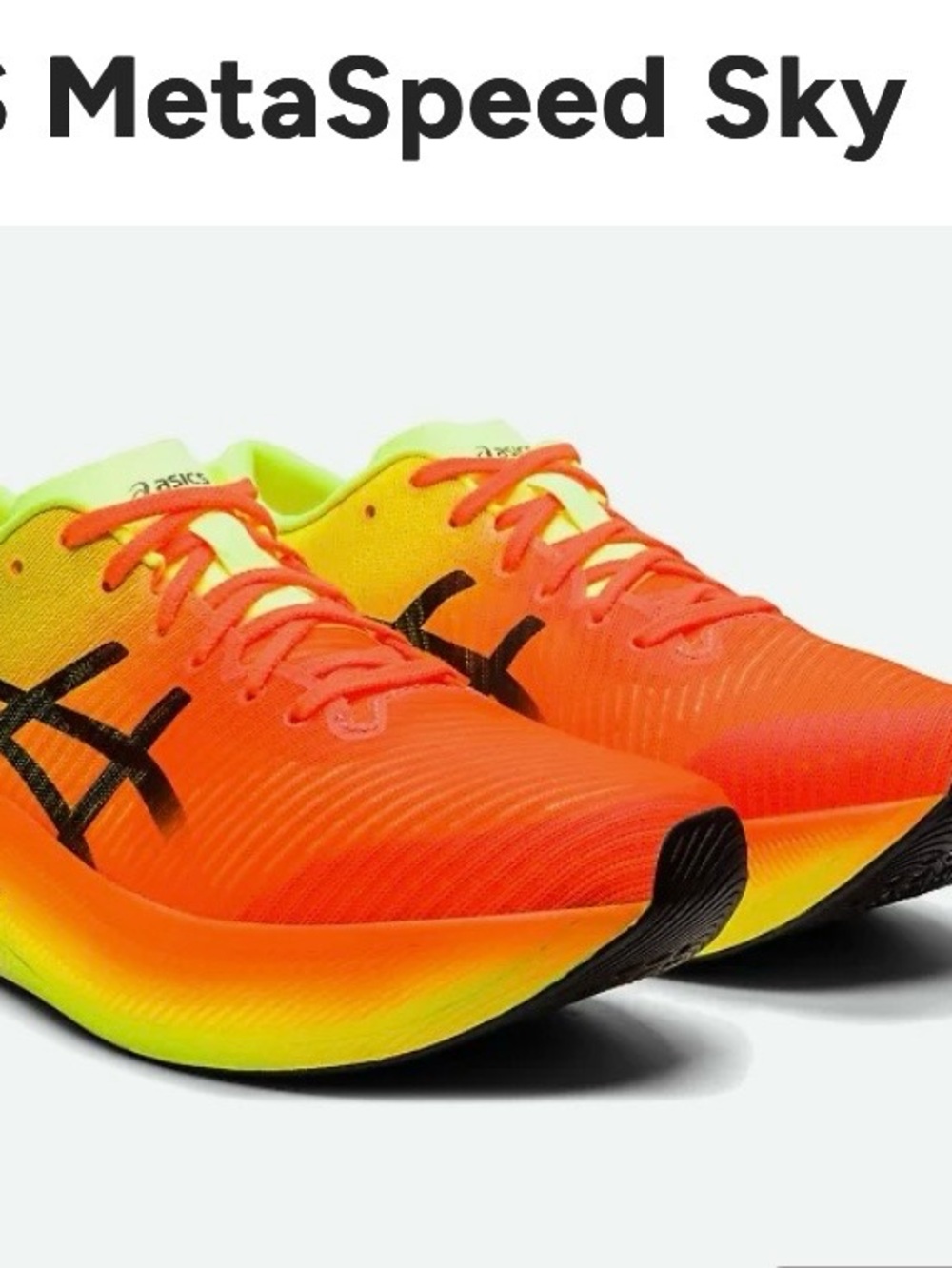 Women's ASICS Metaspeed Sky Racing Shoe - 10.5 - Picture 1 of 9
